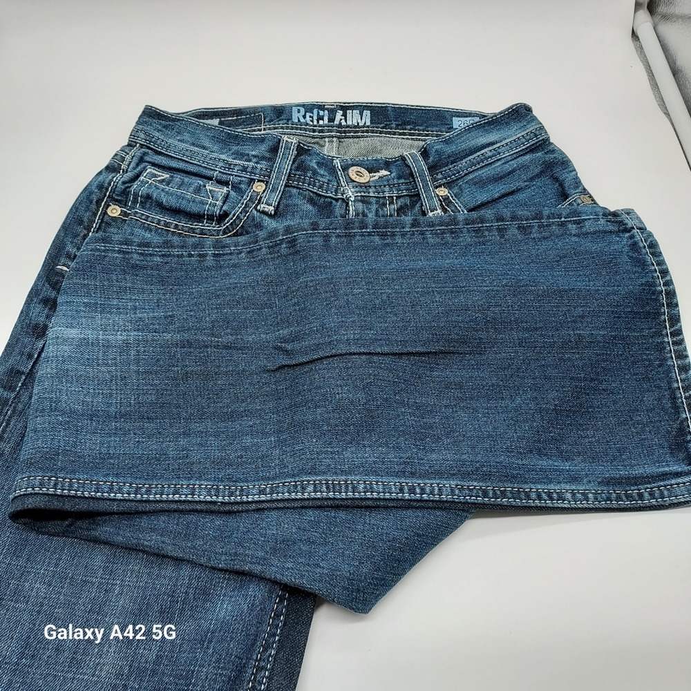 Reclaim Mens Low Rise Bootcut Jeans 26x31 Medium Wash Denim BKRM1508